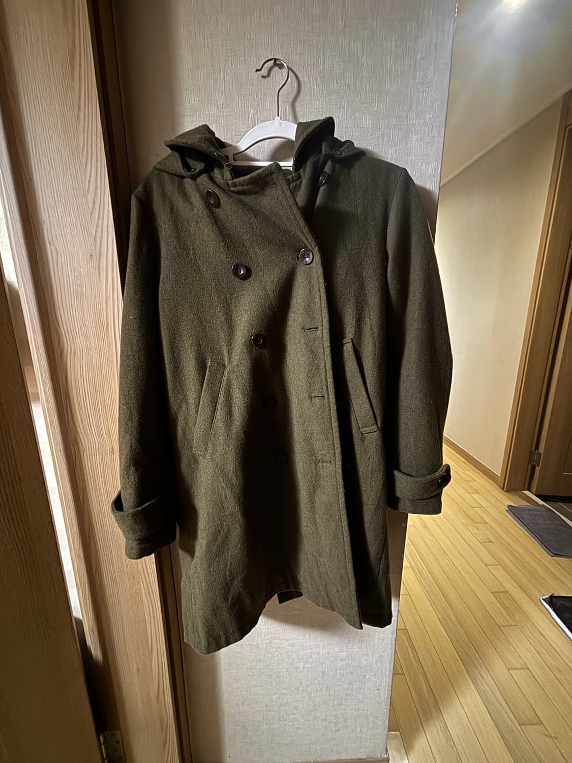 빈티지 카키 코트 상품이미지1