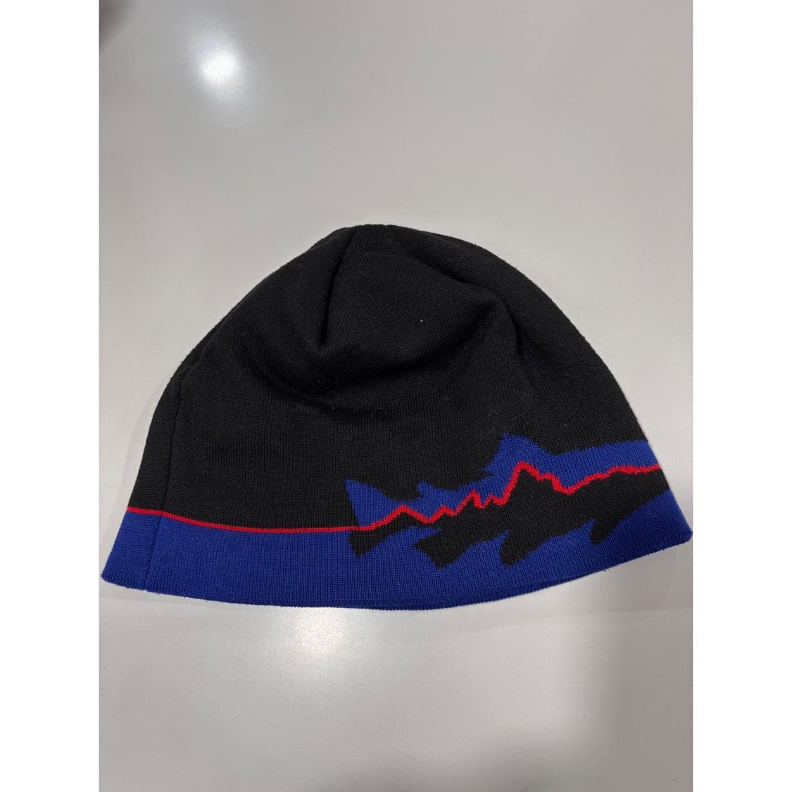 파타고니아 클래식 로고 비니 블랙/블루 상품이미지4