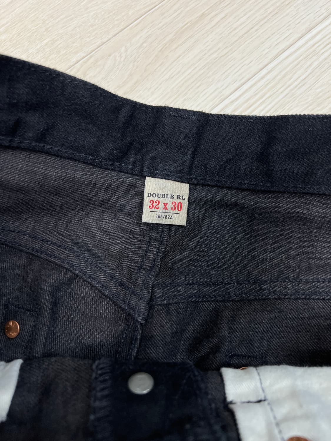 택포47) RRL 더블알엘 빈티지파이브포켓 블랙 온 블랙 32x30 상품이미지3