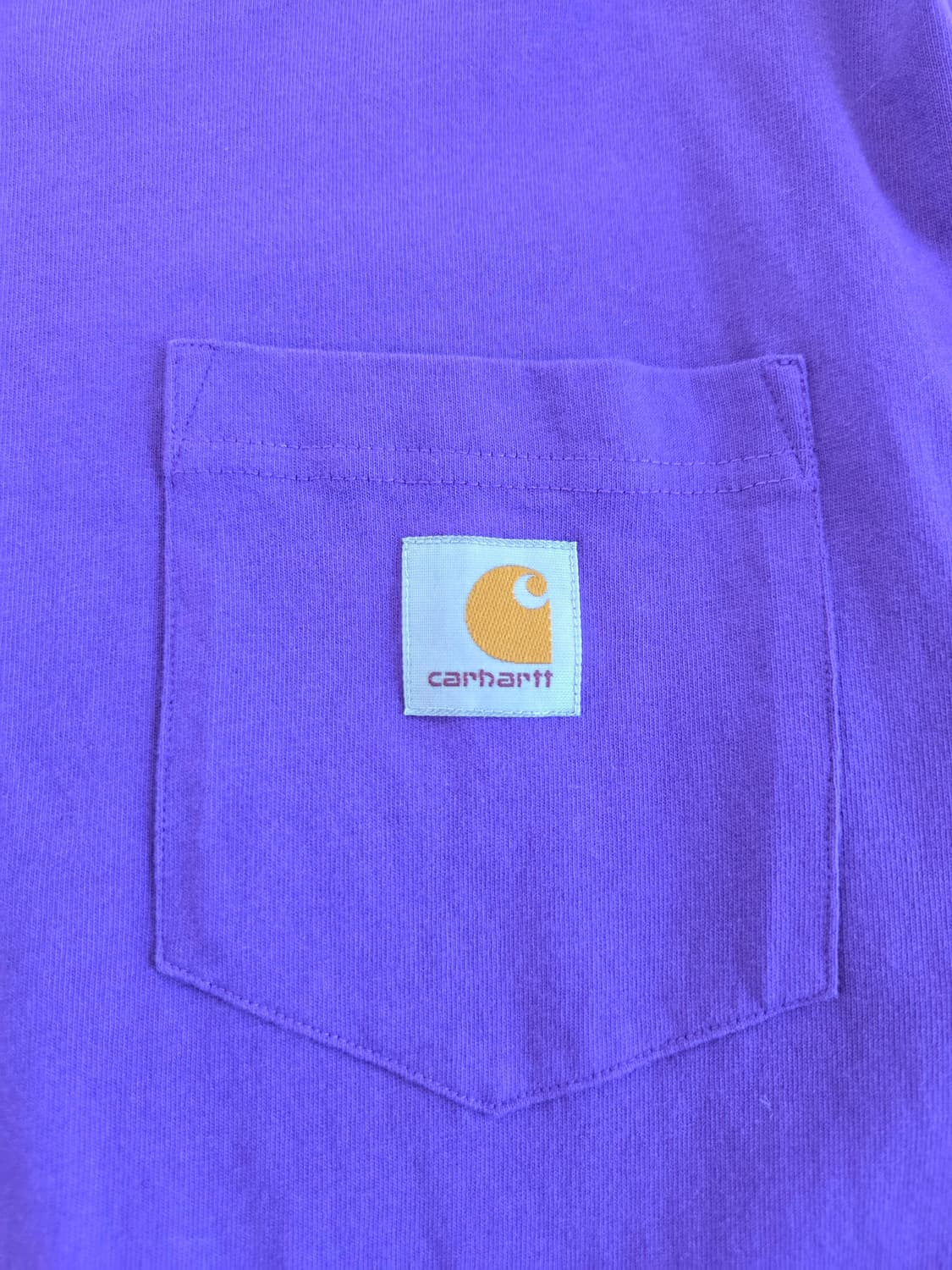 칼하트 포켓 롱슬리브 티셔츠 퍼플 M 상품이미지5