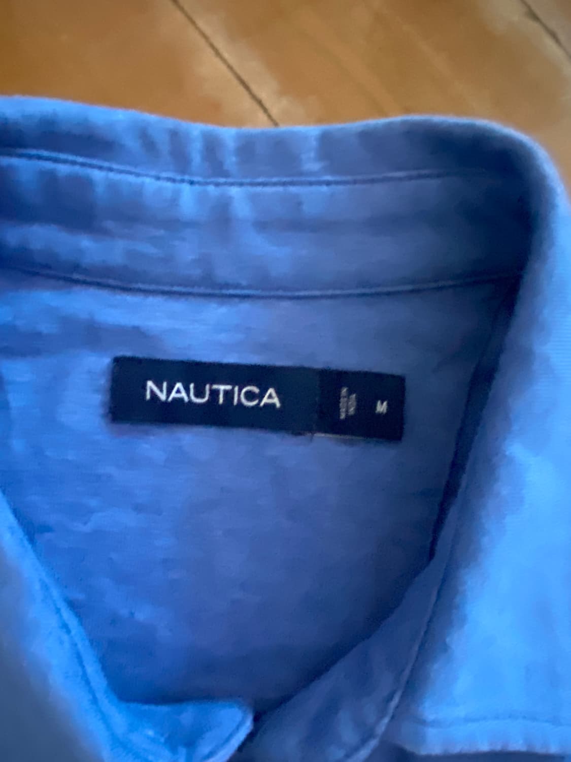 NAUTICA 블루 반팔 저지 셔츠 M (100) 상품이미지2