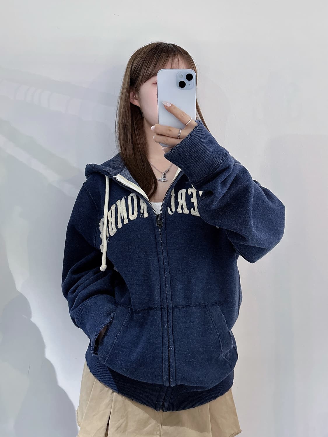 아베크롬비 빅로고 헤비스웻 후드집업 상품이미지2