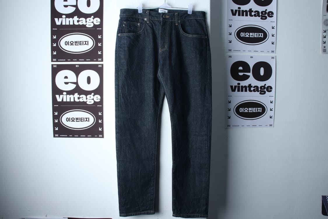 (XL-2XL) 커버낫 청바지 데님 셀비지 인디고 아메카지-P10051 상품이미지2