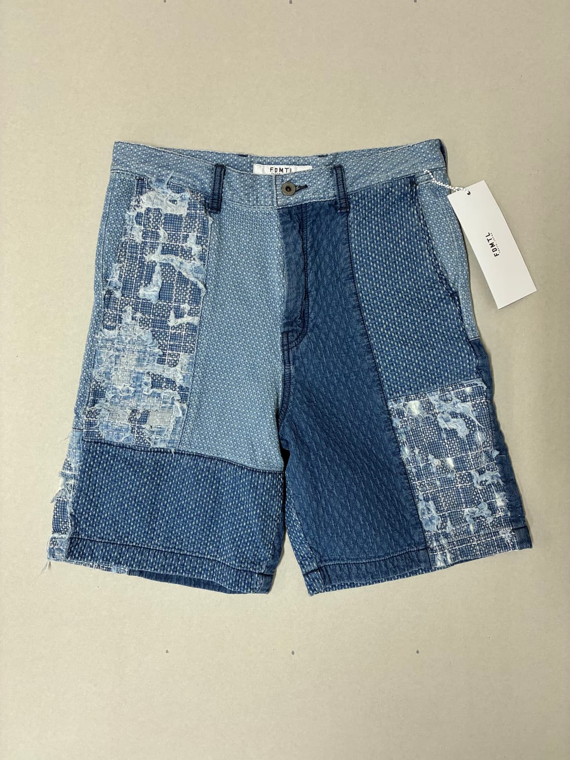FDMTL 펀더멘탈 사시코 보로 데님 반바지 상품이미지1