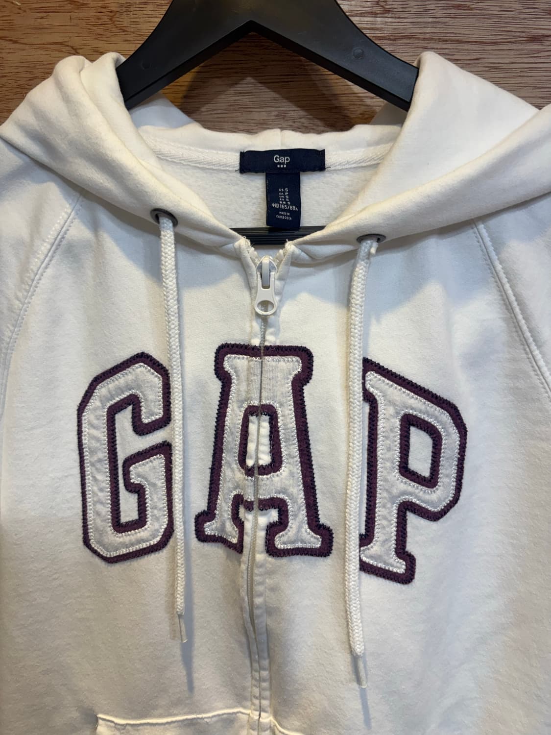 GAP 갭 여성 후드집업 화이트 S사이즈 상품이미지4