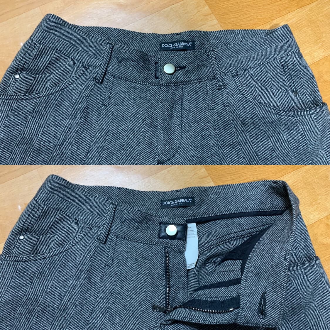 돌체앤가바나 12 골드라인 트라우저(버진 울/레더-디테일)48 사이즈 상품이미지4