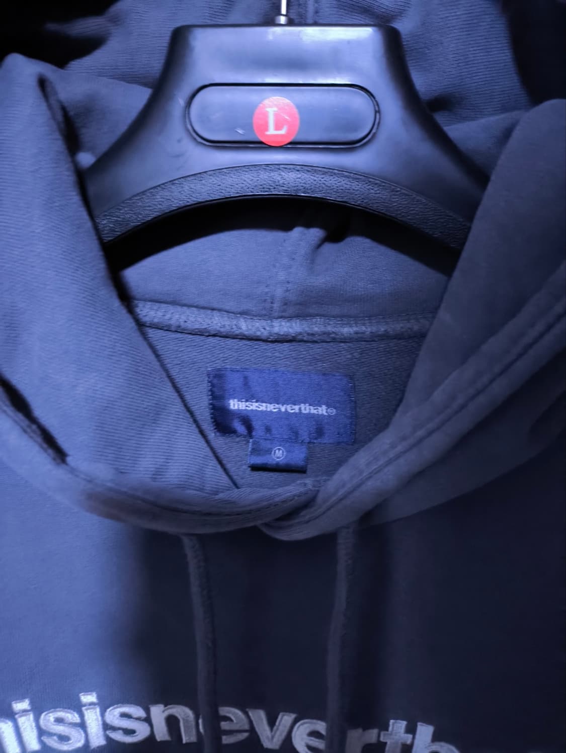 M 디스이즈네버댓 T로고 후드티셔츠 워시드 상품이미지2