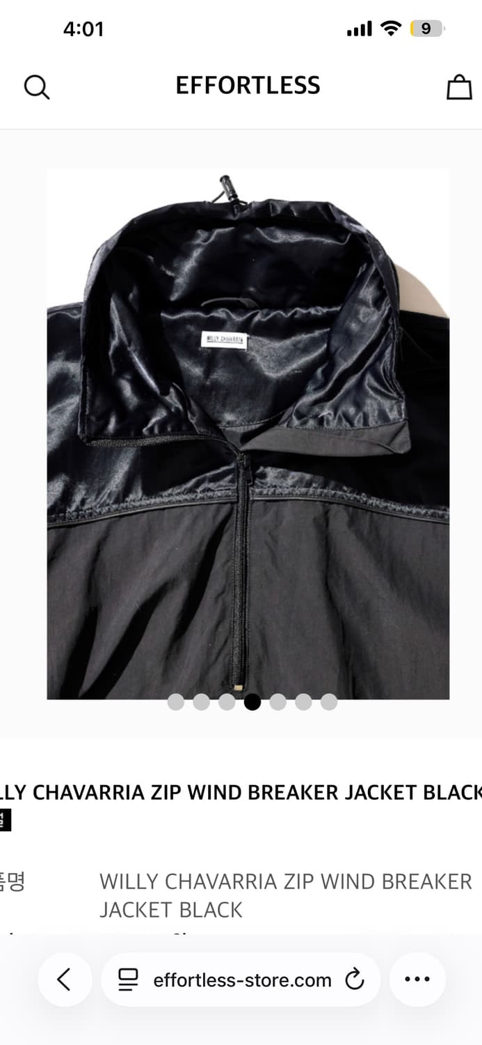 윌리차바리아 새틴 아노락 상품이미지8