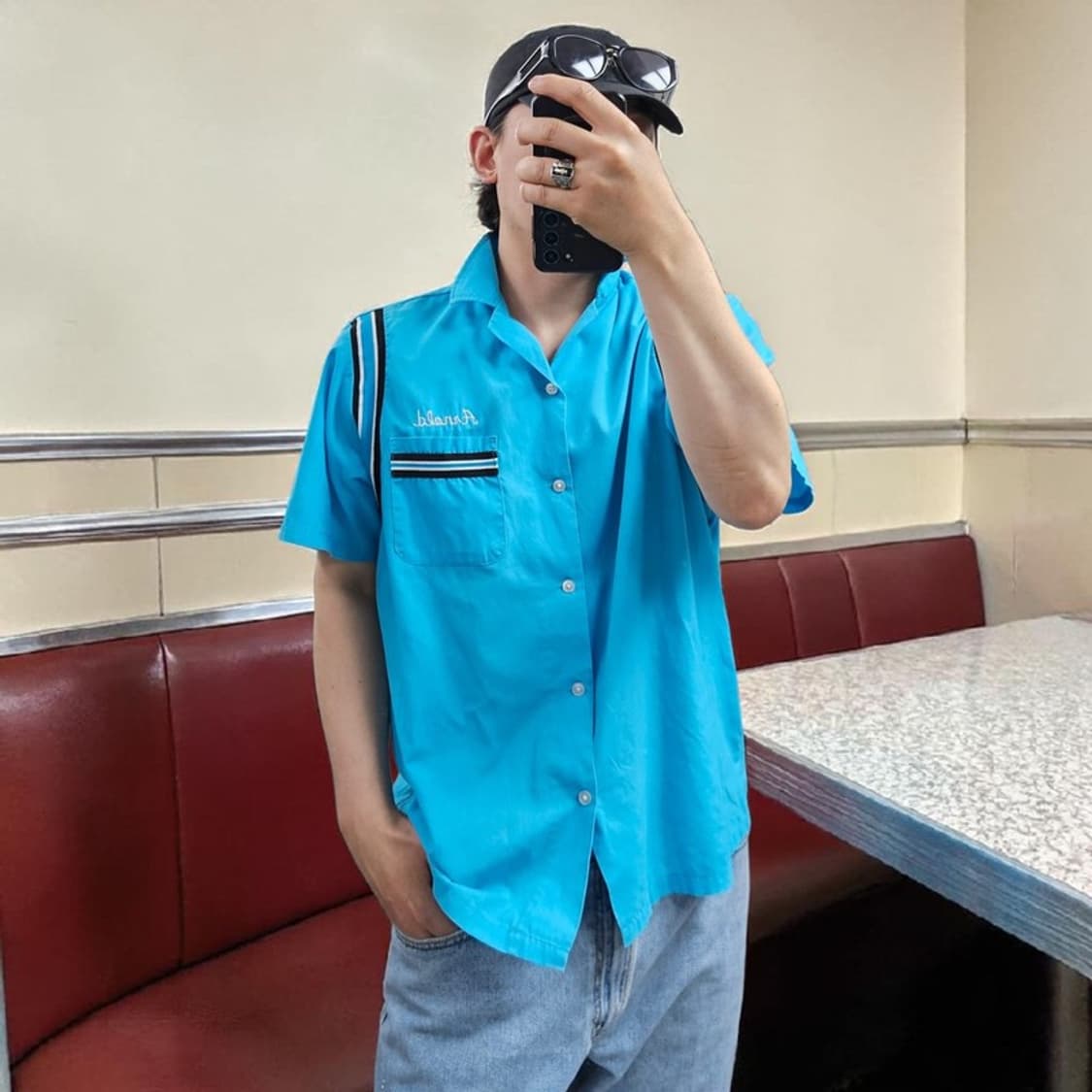 오리지널 볼링 셔츠 L M0335 상품이미지1