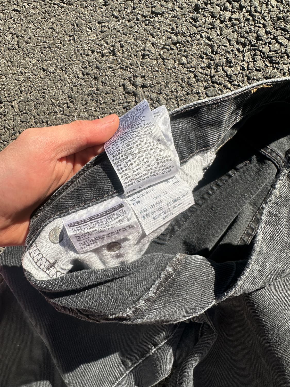 [33] 리바이스 517 흑청 부츠컷 데님팬츠 상품이미지7