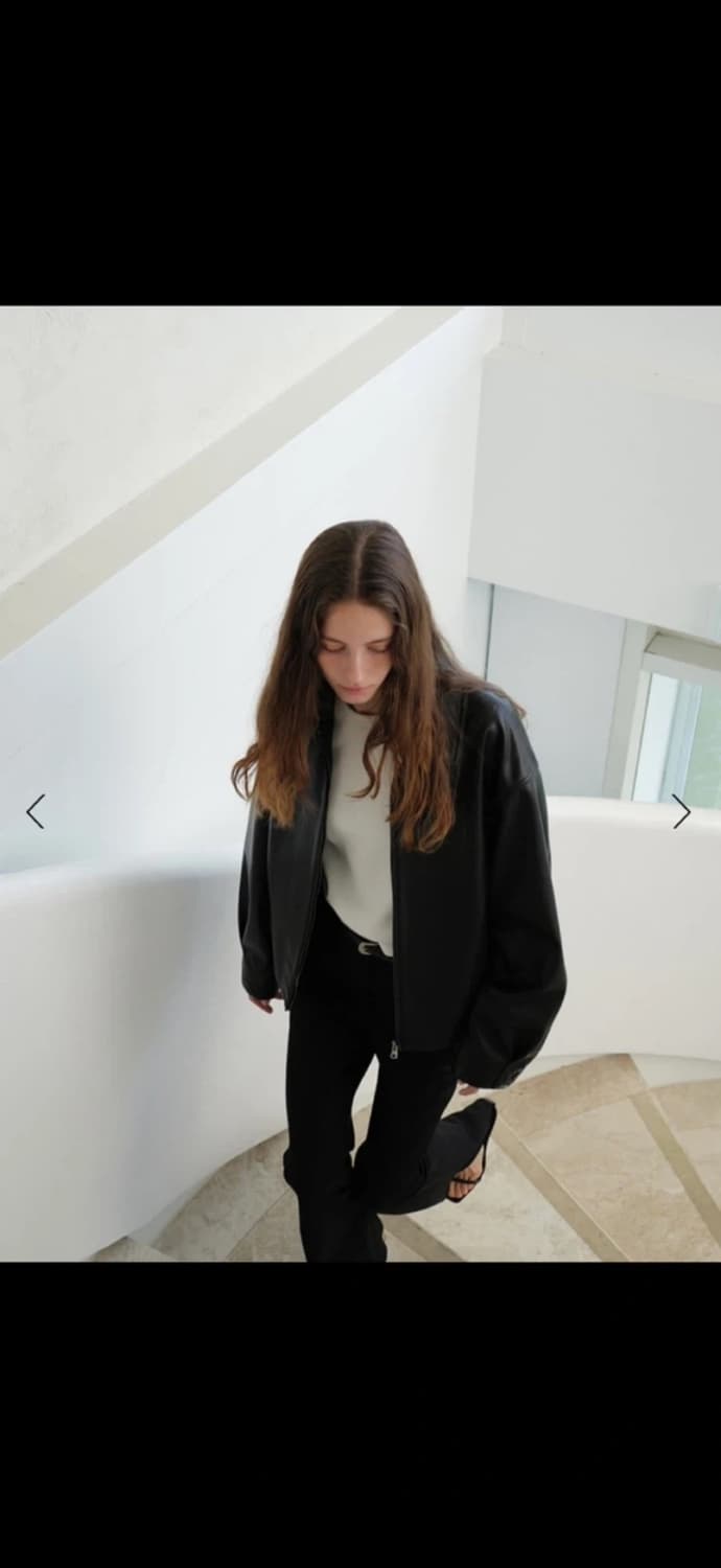 le917 르917 SIMONE 시모네 비건 레더 자켓 36 상품이미지2