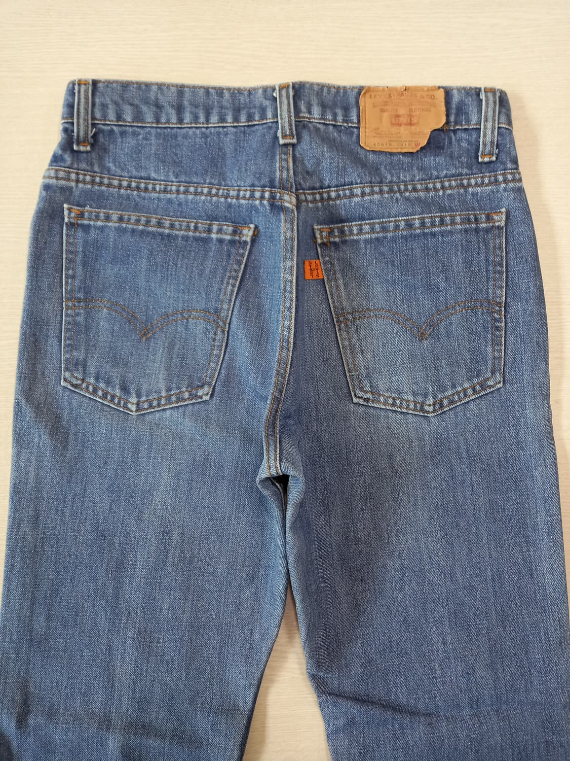 32 70's 리바이스40618 USA 오렌지탭 일자진 32-802 상품이미지4