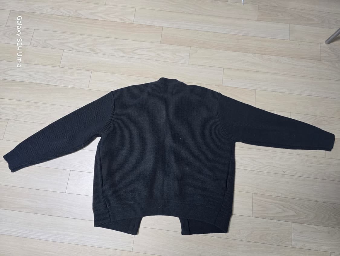 유니폼브릿지 피셔맨 울 니트 가디건 차콜,베이지 L 상품이미지4