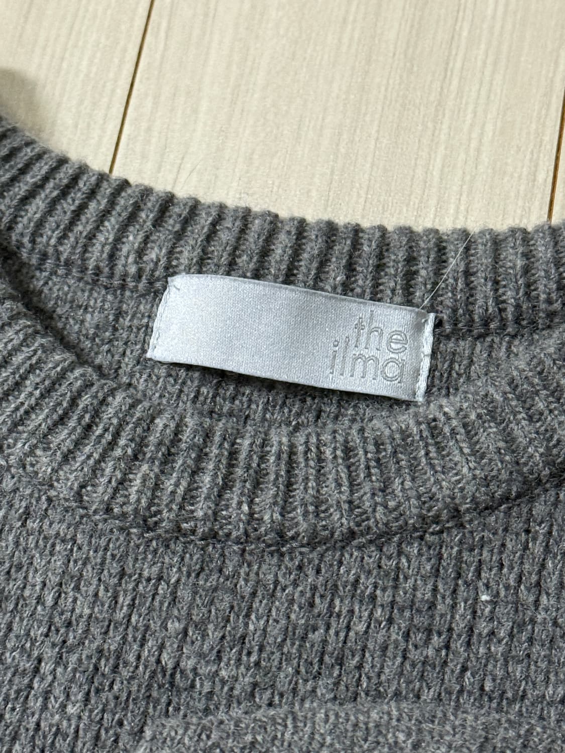 더일마 차콜 니트 울 베스트 상품이미지4