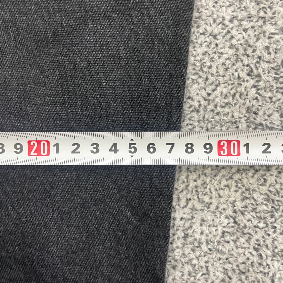 오르 블랙 코튼 데님팬츠 0126HS1 상품이미지5