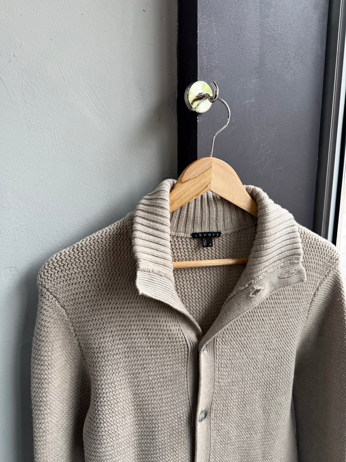 .S/ 띠어리 와플직조 울 니트 가디건 자켓 상품이미지3