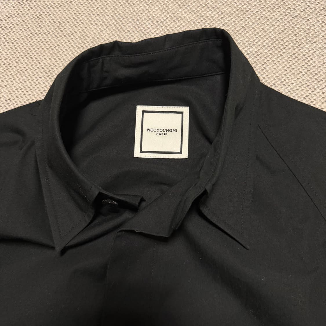 WOOYOUNGMI 우영미 파리 블랙 오버핏 셔츠 상품이미지3