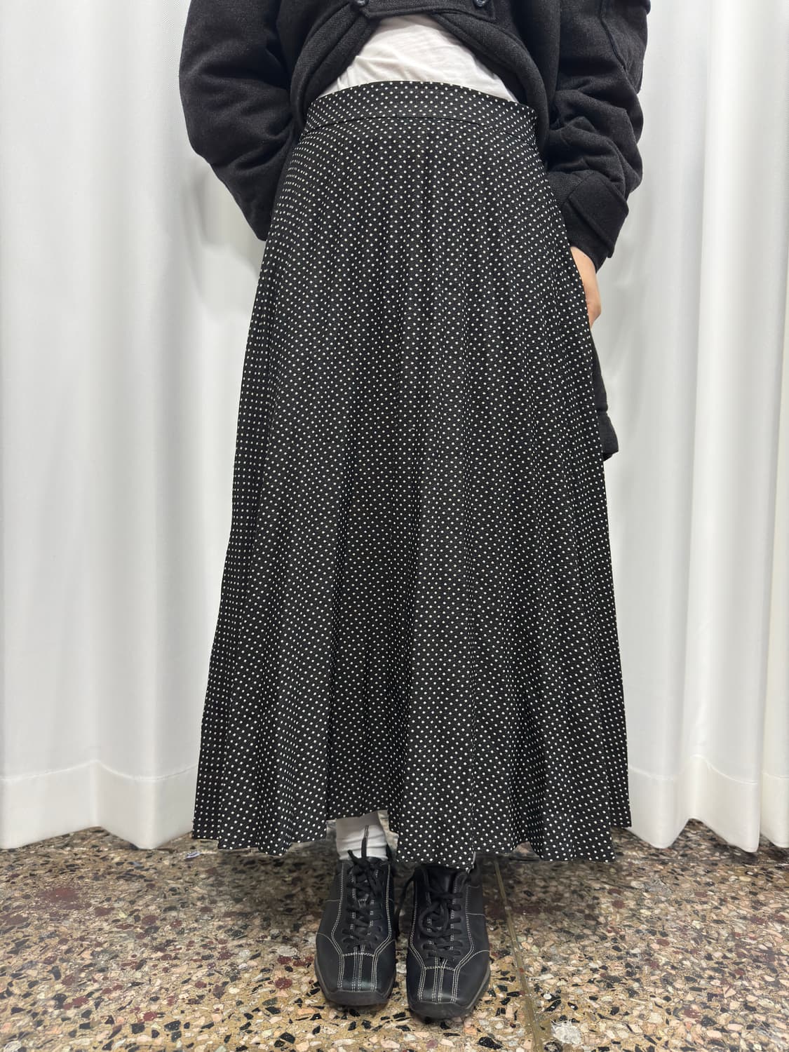 zara women dot long skirt 상품이미지1