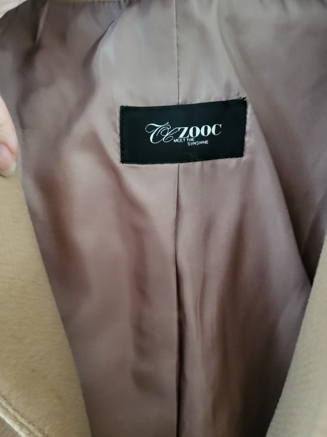 굿!ZOOC 여성 울 코트 55사이즈 상품이미지4