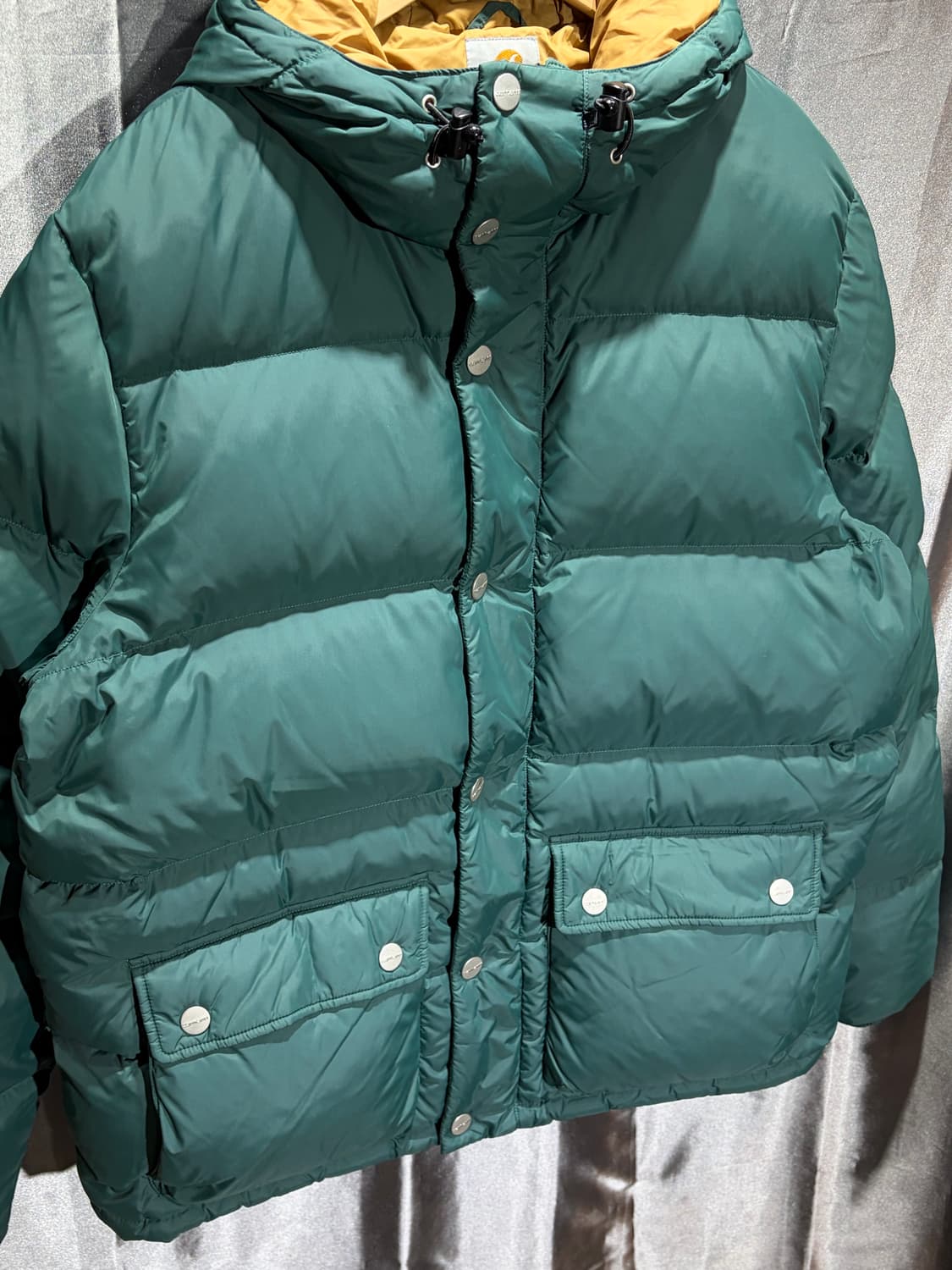 M Carhartt 칼하트 투포켓 아메카지 그린 푸퍼 상품이미지4