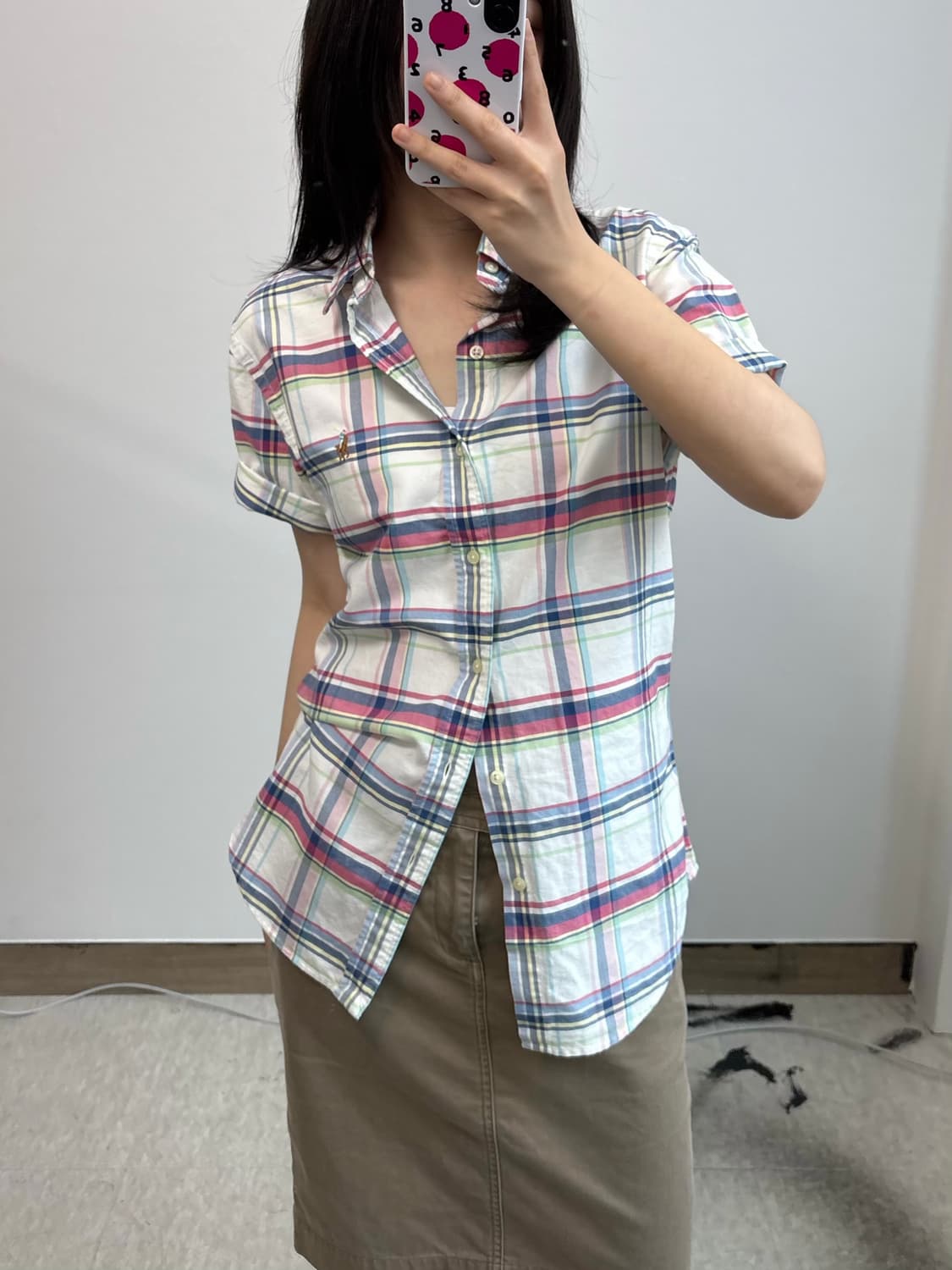 폴로 랄프로렌 체크 반팔 셔츠 상품이미지2