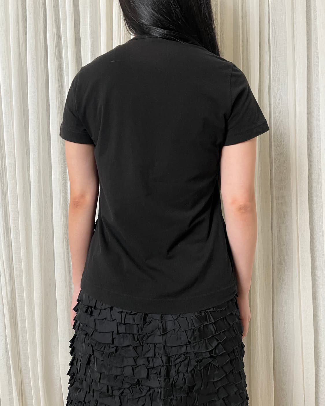 꼼데가르송 프릴 셔링 탑 티셔츠 comme des garcons 상품이미지2