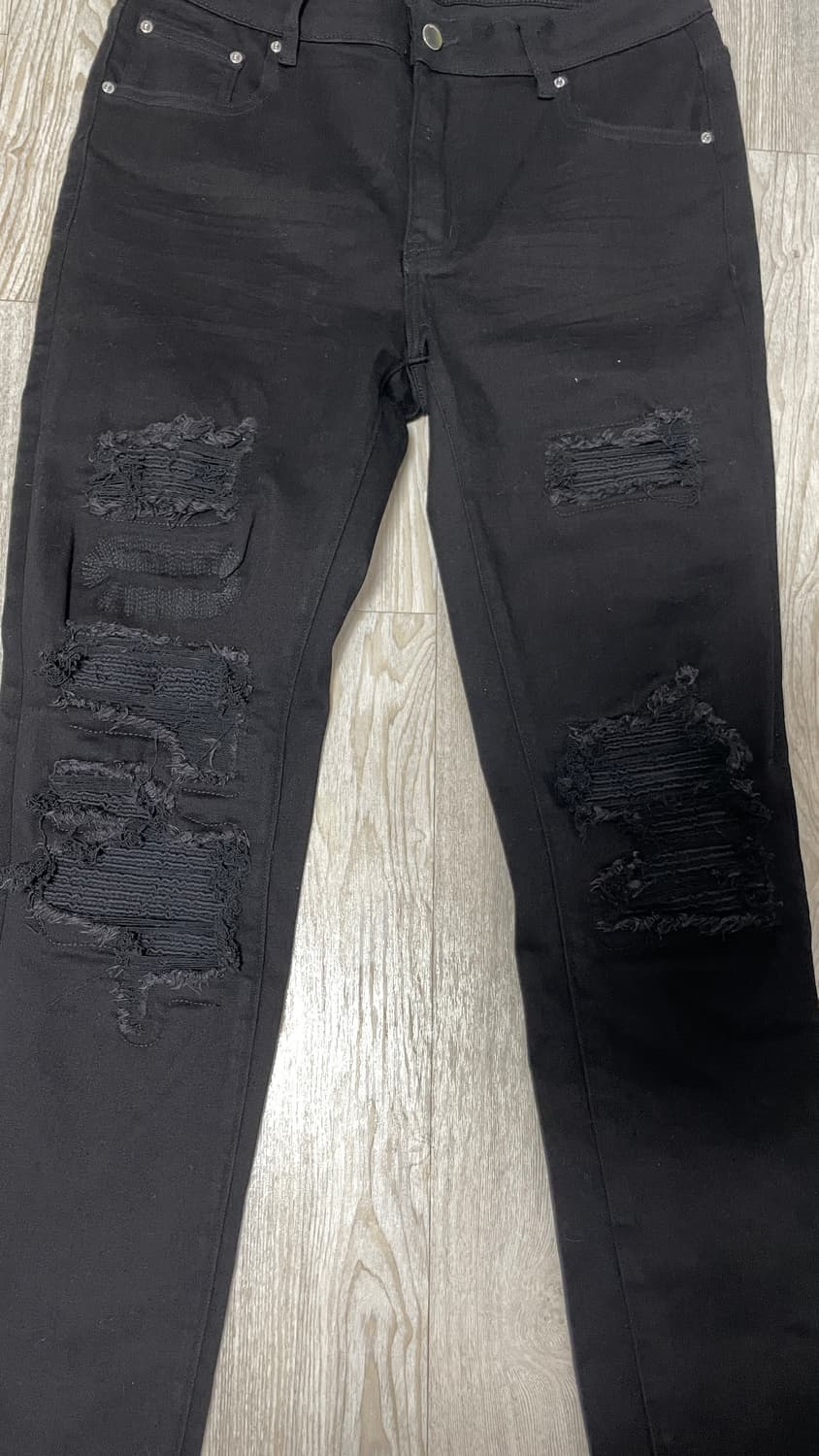 [34] 아미리 디스트레스드 블랙 진 상품이미지2