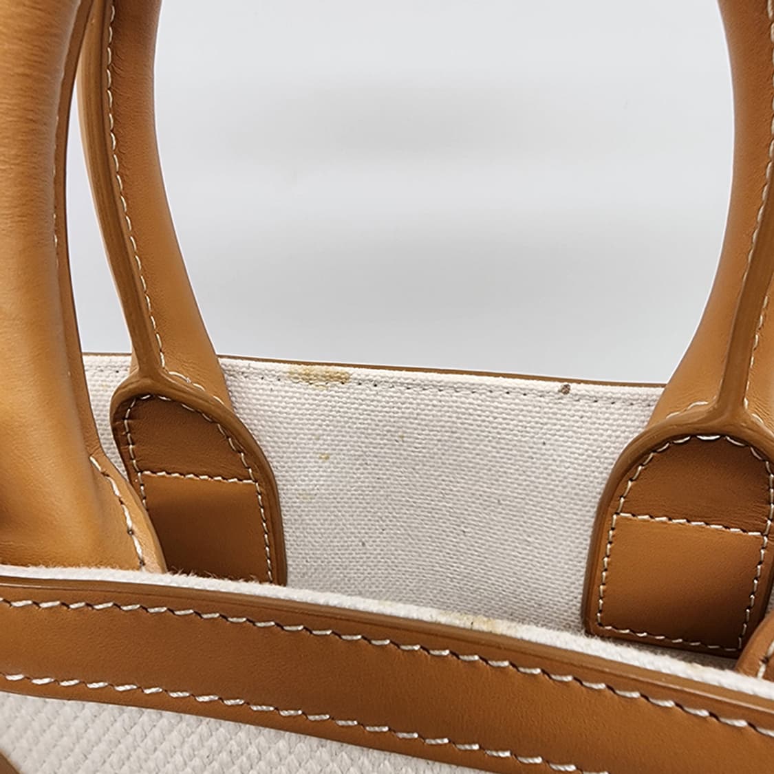 셀린느 193302BNZ 패브릭 카바스 미니 토트백 브라운 상품이미지9