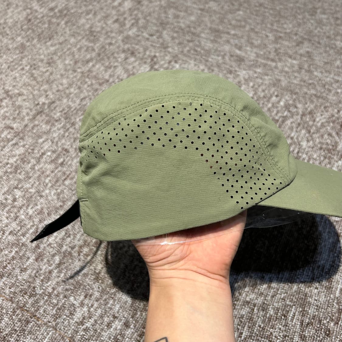 노스페이스 올리브 메쉬 기어 볼캡 모자 나일론쉘 캡 상품이미지6