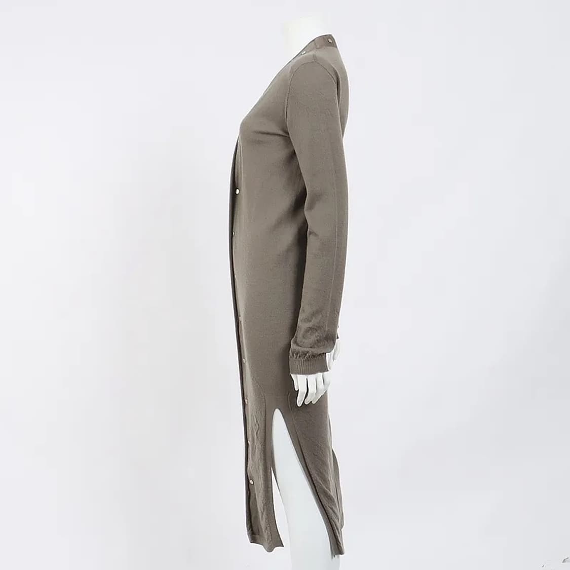 릭오웬스 캐시미어 롱 가디건 다크그린 상품이미지3