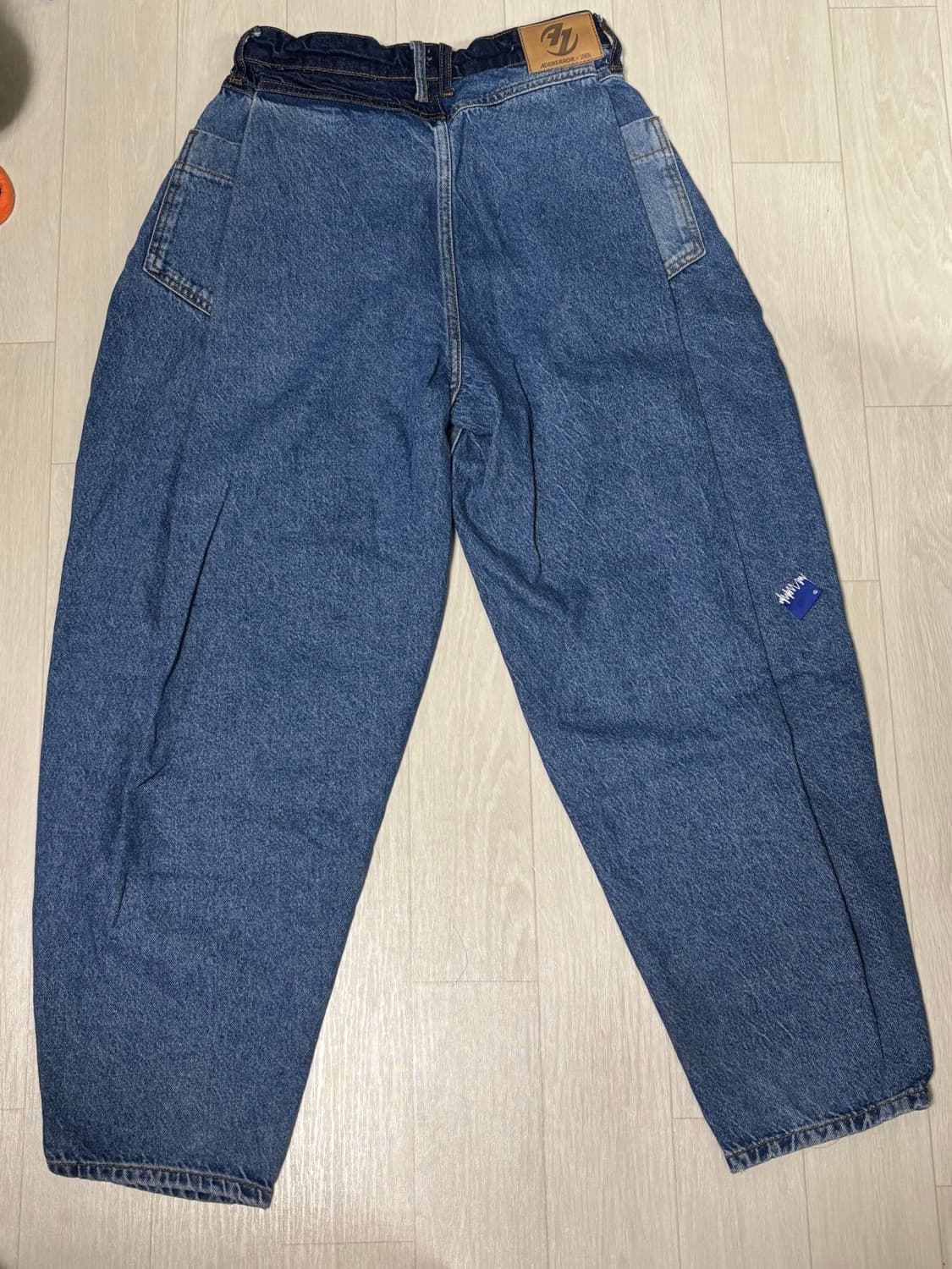 자라 x 아더에러 배럴 레그 진 블루 32 상품이미지3