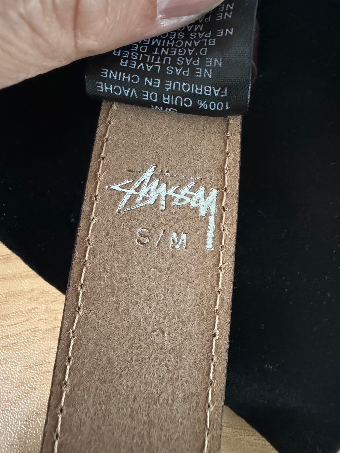 스투시 SS 링크 버클 벨트 브라운 S-M 상품이미지3