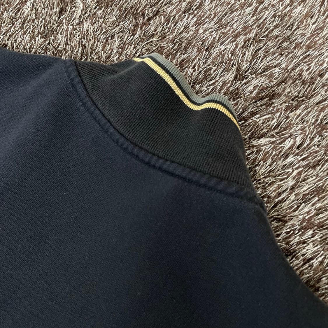 라코스테 LACOSTE 블랙 배색 로고자수 집업 스웻자켓 105 상품이미지7