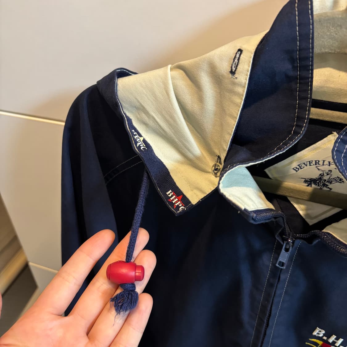 BHPC SPORT 올드스쿨 네이비 바람막이 아노락자켓 상품이미지7