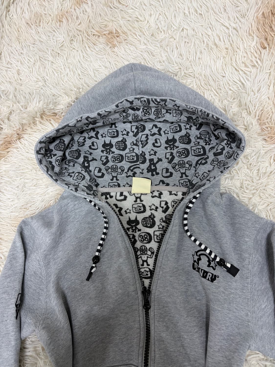 키치갸루 스트라이프 너드 후드 후집 후드집업 상품이미지5