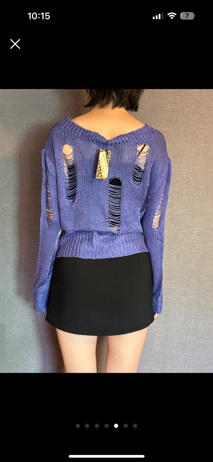 [새제품] NICE CLAUP의 데미지 니트 Japan 상품이미지6