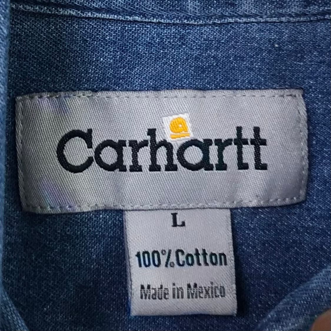 XL 칼하트 데님 셔츠 상품이미지3
