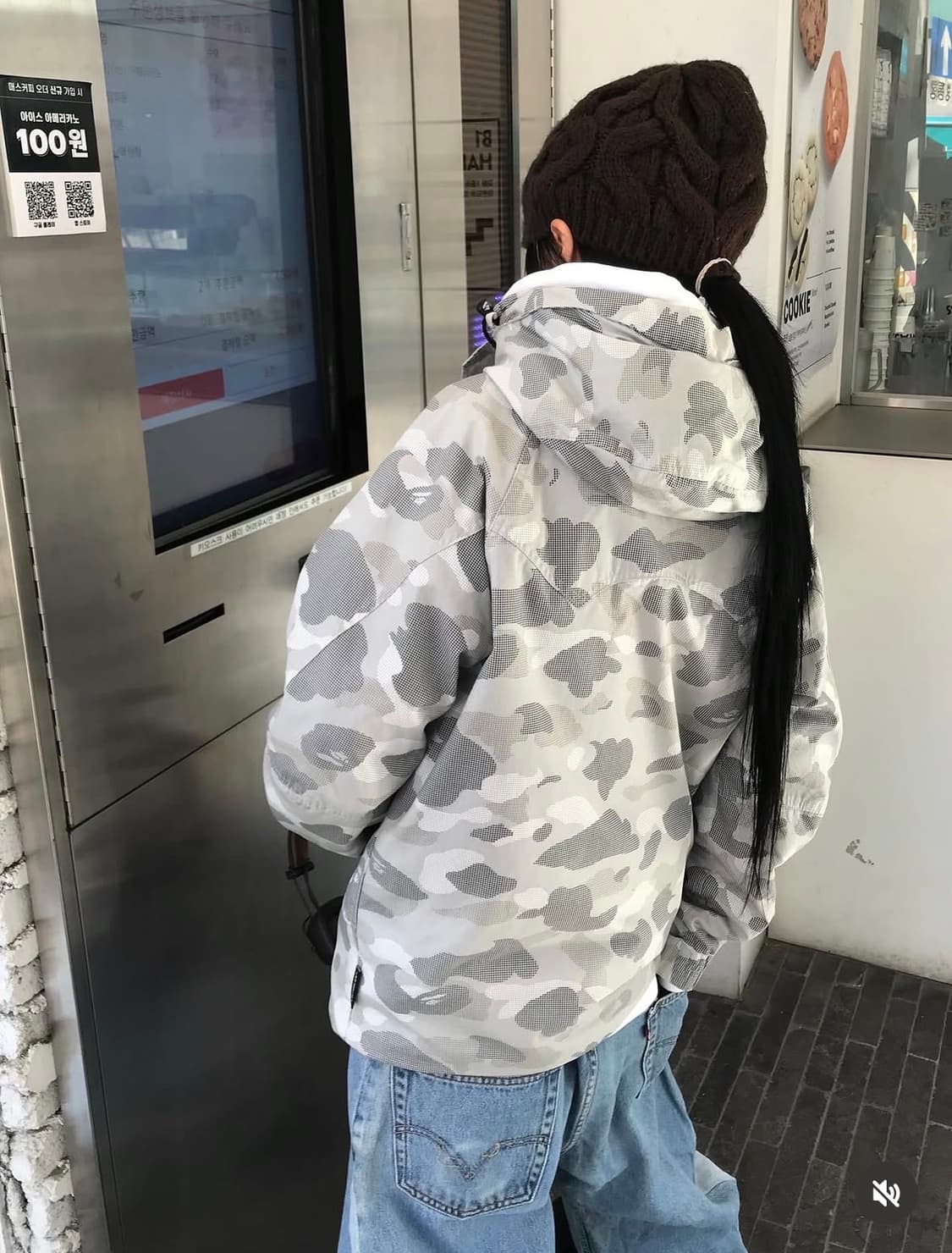 *#희귀매물#* 베이프 화이트 카모 스노보드 자켓 상품이미지2