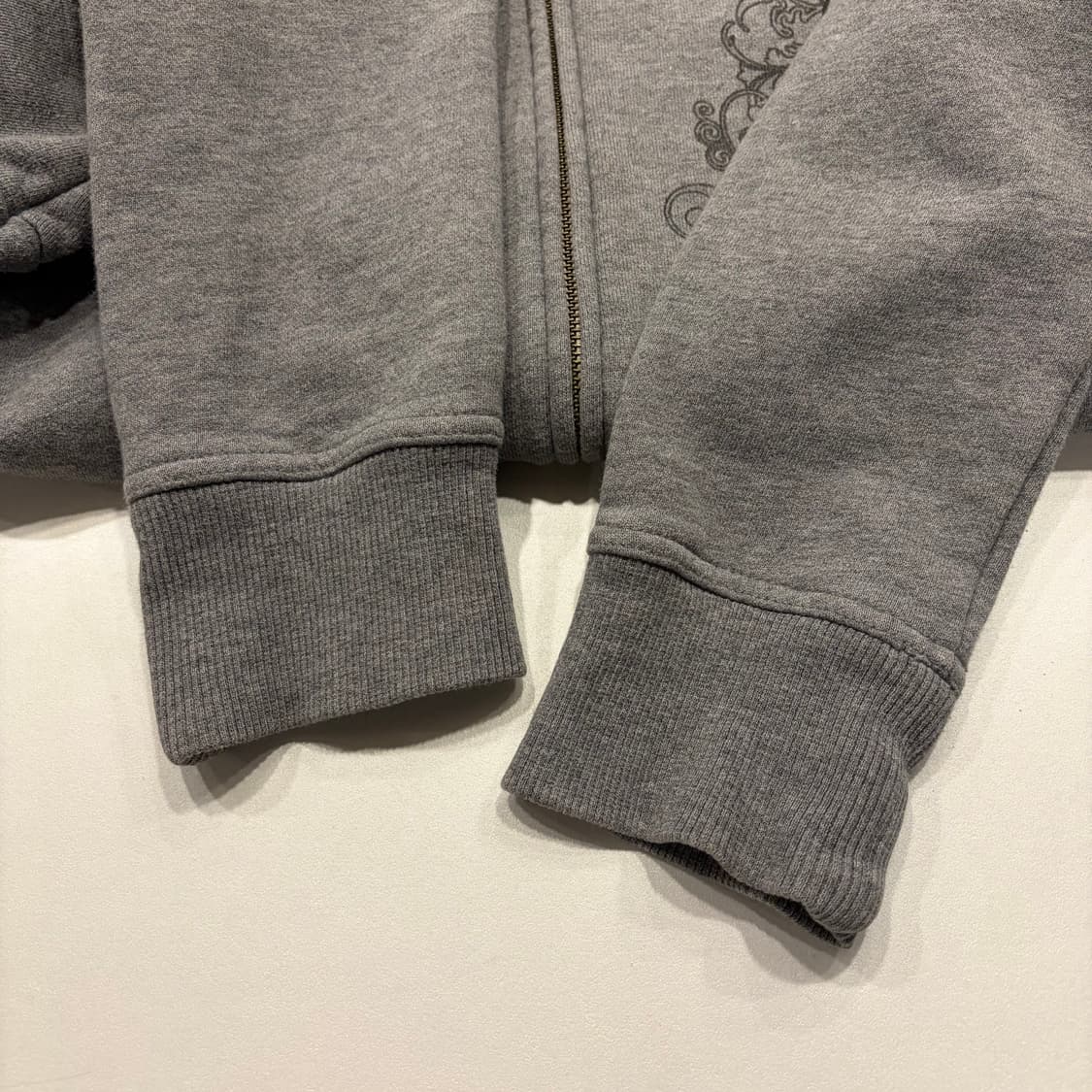 [M] 할리 데이비슨 찡 빈티지 기모 후드집업 그레이 C234 상품이미지9