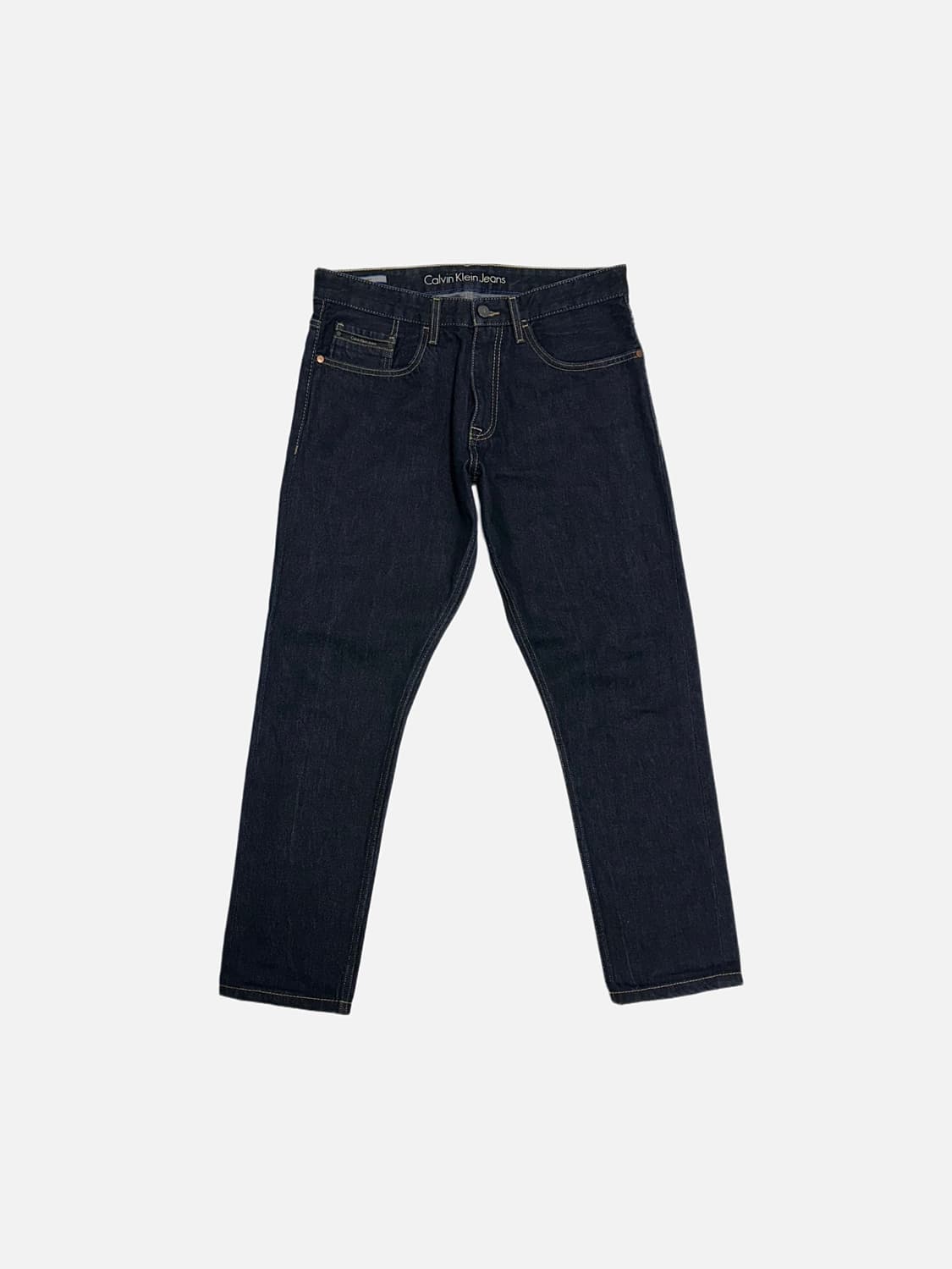 캘빈클라인 스트레이트 테이퍼드 데님 팬츠 진청바지 상품이미지2