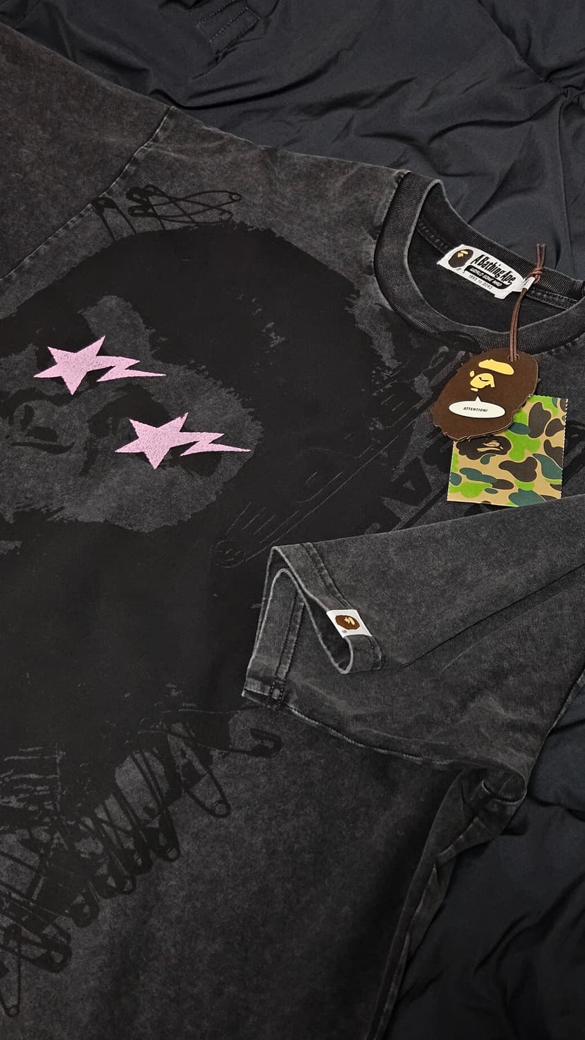 [희귀매물, 새상품] 가먼트 다이 멀티 로고 릴렉스드 핏 티셔츠 상품이미지1