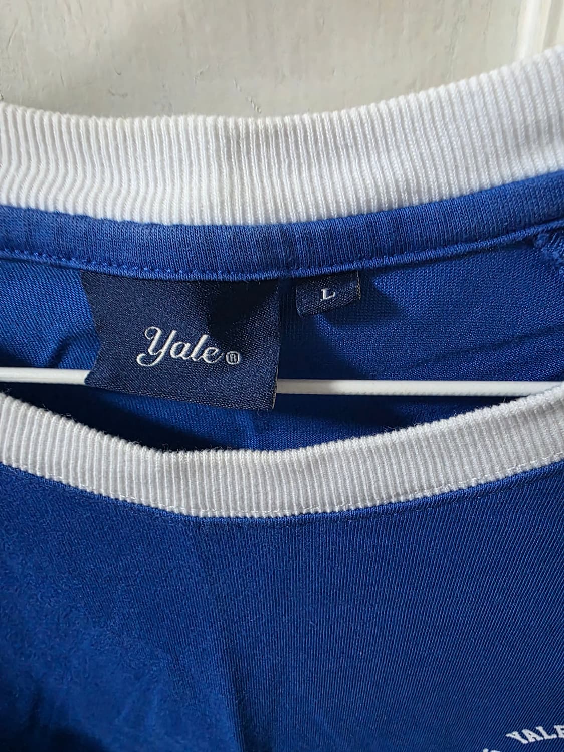예일(YALE) 블루종 반팔티셔츠 (L) 상품이미지3