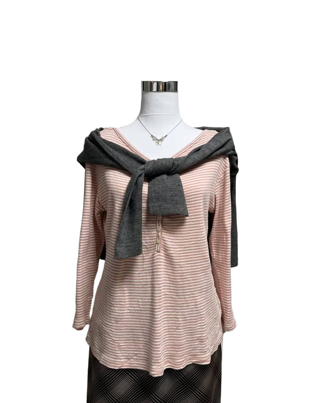 Pink stripe t shirt 상품이미지7