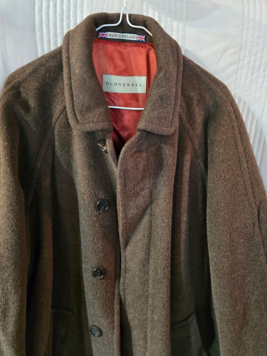 글로버올 브라운 울 오버핏 코트 잉글랜드  상품이미지1
