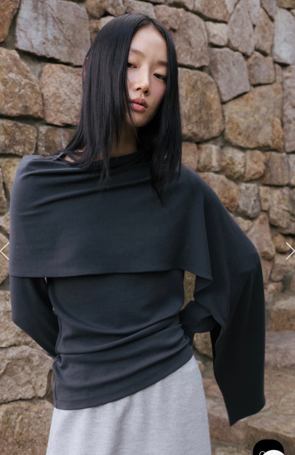 monoha wool muffler t-shirt 상품이미지3
