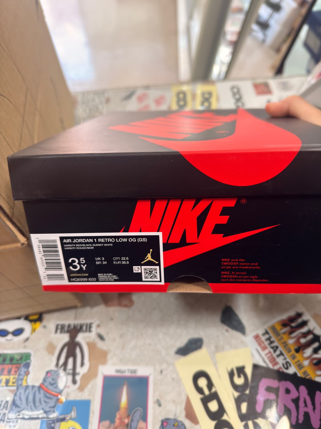 (GS) 조던 1 레트로 로우 OG 시카고 225mm 상품이미지3