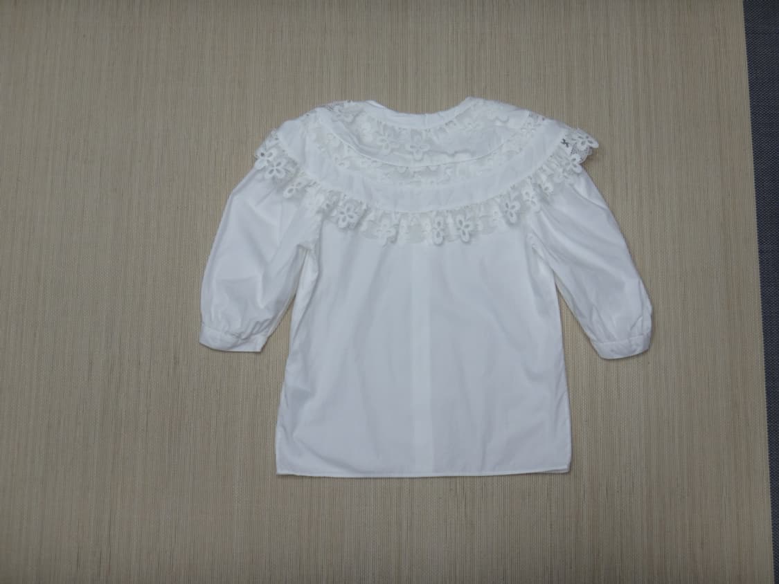(2size) 산드로 Sandro 코튼 레이스 셔츠 상품이미지2