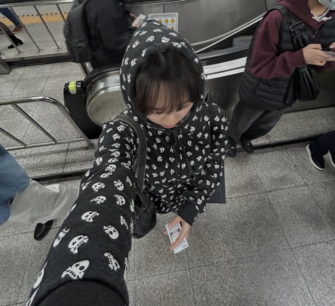 해골 무늬 후드집업 상품이미지2