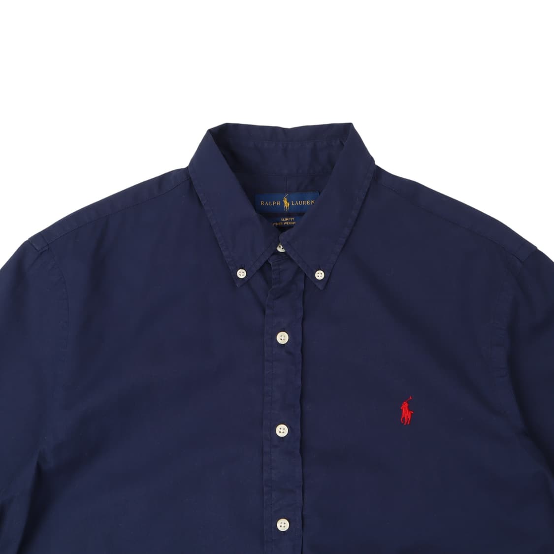 폴로 랄프로렌 네이비 페더 웨이트 트윌 하프 셔츠 상품이미지2