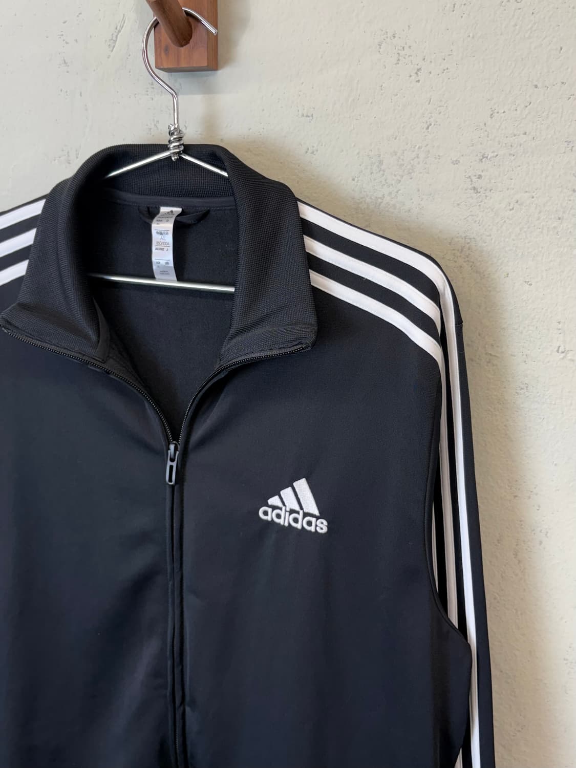 아디다스 기본 삼선 트랙탑 져지 블랙 상품이미지4